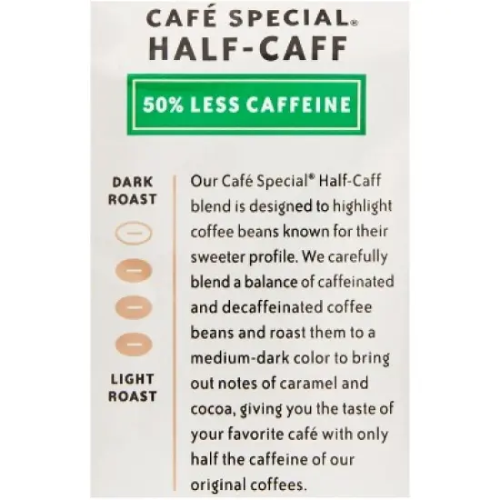 Community Coffee Caf&eacute; Special Half - Caff Medium-Dark Roast Ground 12 oz (Pack of 2) image {2}