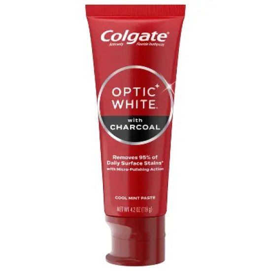 Colgate Optic White with Charcoal - 4.2oz image {10}