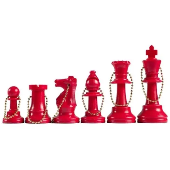 WE Games Keychain Bag Tag Chessmen - Includes 17 Pieces image {13}