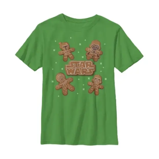 Boy's Star Wars Christmas Gingerbread Characters T-Shirt image {2}