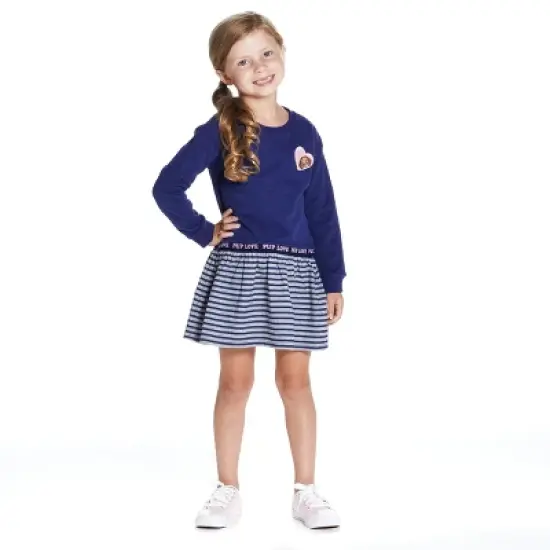 Andy & Evan Toddler  Paw Patrol Pup Love Two-Fer Dress Blue, Size 2T image {1}