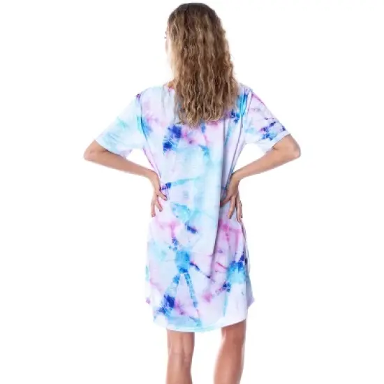 Disney Princess Women's Little Mermaid Ariel Tie Dye Nightgown Sleep Shirt image {1}