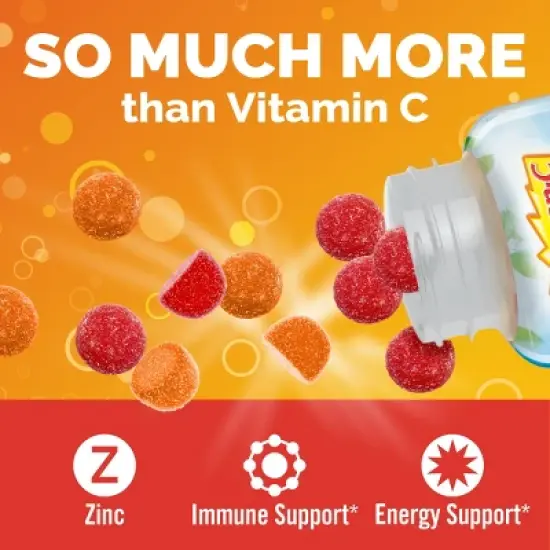 Emergen-C Vitamin C Immune Support Gummies - Orange, Tangerine & Raspberry - 45ct image {2}