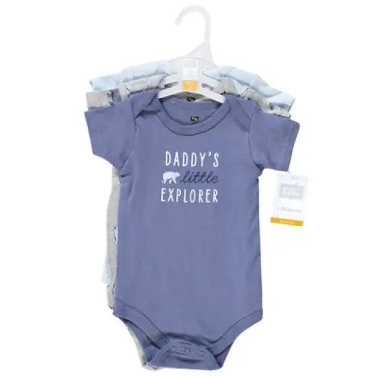 Hudson Baby Infant Boy Cotton Bodysuits, Mommys New Man image {1}
