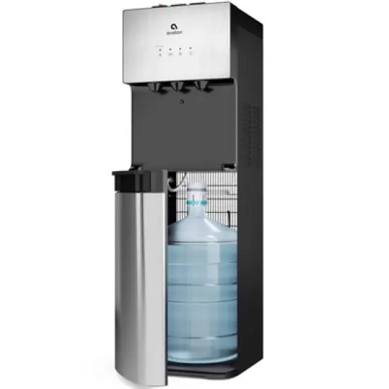Avalon Limited Edition Self Cleaning Water Cooler and Dispenser - Silver: Bottom Load, 5 Gallon, Energy Star Certified image {4}