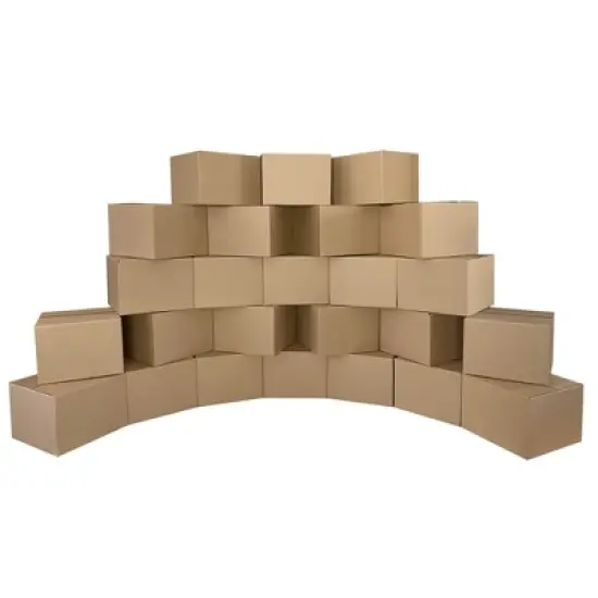 UOFFICE Pack of 25 Corrugated Boxes 14" x 14" x 9" Cardboard Shipping Boxes image {4}