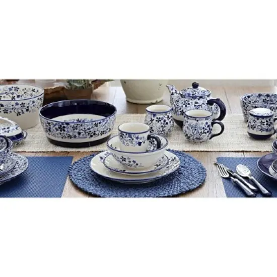 Blue Rose Polish Pottery M195 Manufaktura Small Serving Bowl image {1}