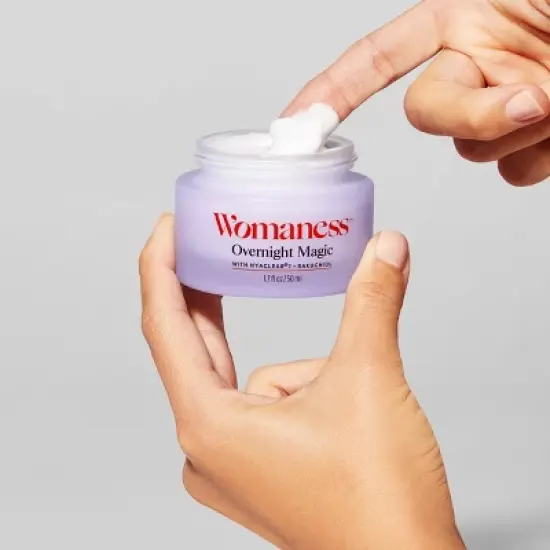Womaness Overnight Magic Night Repair Cream Menopause Skincare - 1.7oz image {1}