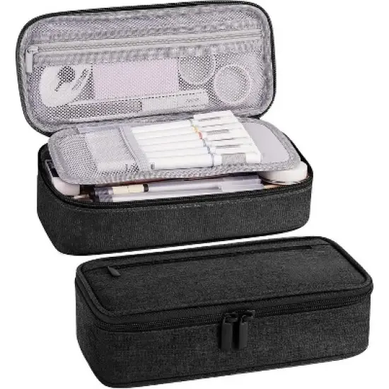 Pencil Case, Large Storage Organizer for Stationery, Back - to - School Essential,Big Pencil Pouch image {6}