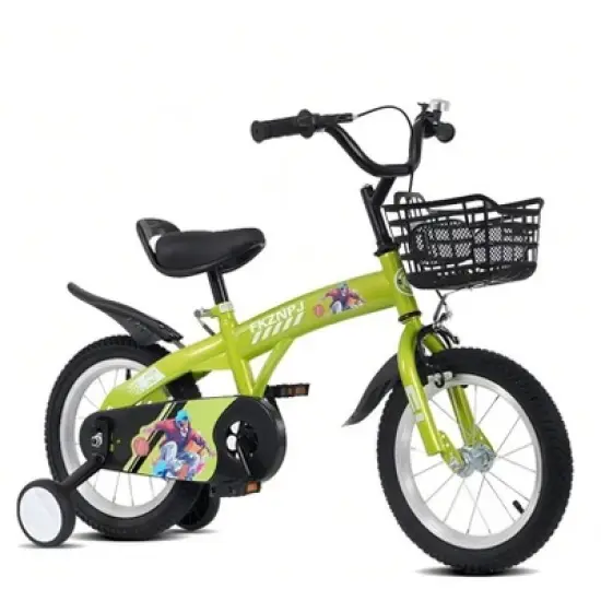 VASIP ThunderStrike 16 Inch Junior Sport Bike | Adjustable Training Wheels & Quick-Release Stand | Ergonomic Saddle for Kids Age 4-8 image {9}