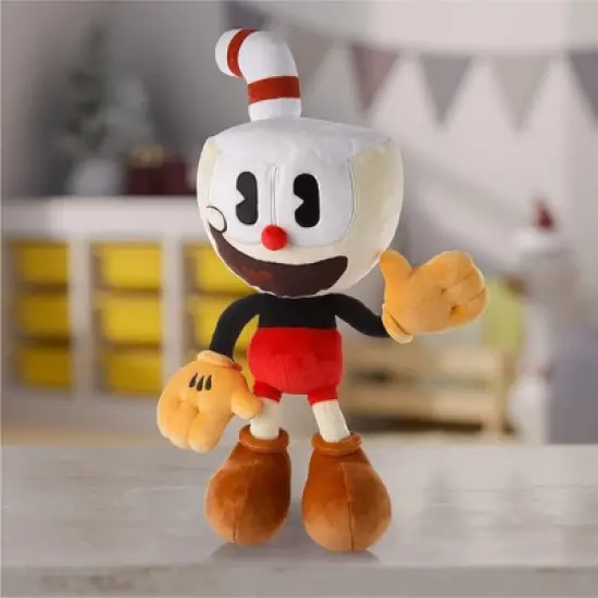 Mighty Mojo Cuphead Plush Toy - 15 Inches Super Soft and Huggable Stuffed Doll image {4}