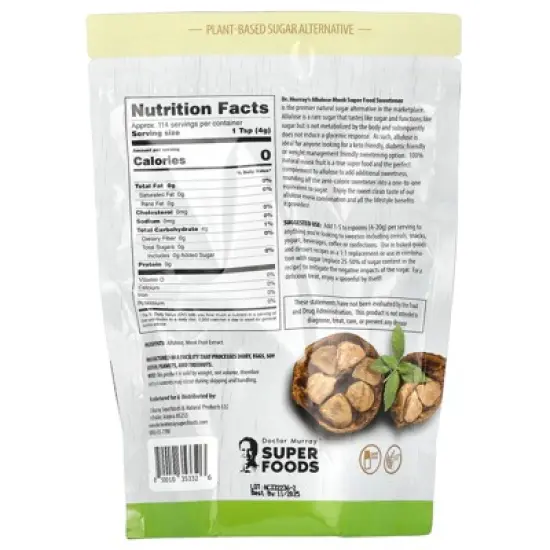 Dr. Murray's Allulose Monk, Sugar Alternative, 16 oz (454 g) image {1}