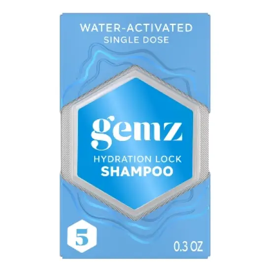 gemz Moisturizing Shampoo, Hydration Lock, Color Safe - 5ct/0.3oz image {10}