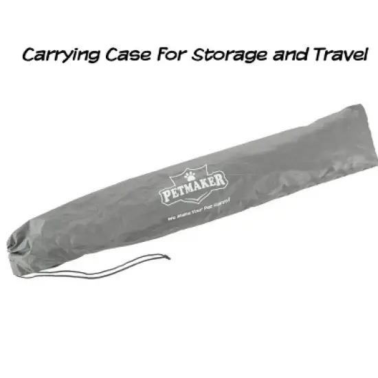 Elevated Dog Bed - 36x29.75-Inch Portable Pet Bed with Non-Slip Feet - Indoor/Outdoor Dog Cot or Puppy Bed for Pets up to 80lbs by PETMAKER (Gray) image {3}