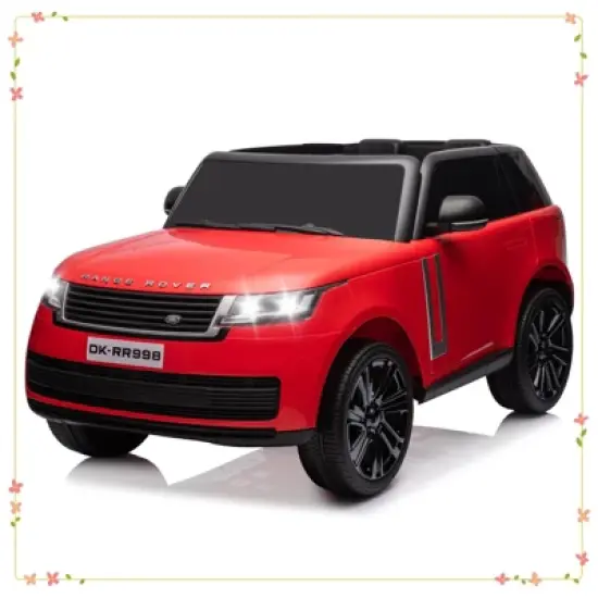 24V Licensed Land Rover Ride On Car, 2-Seater Electric Car w/Parent Remote Control image {8}