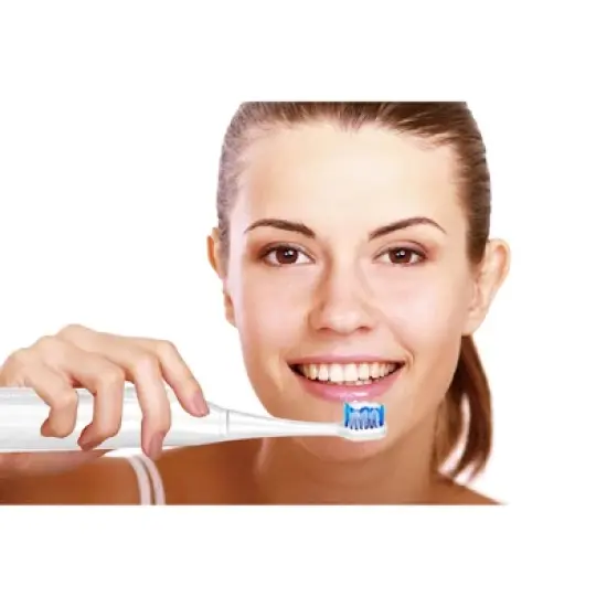 Pursonic Rechargeable S430 Sonic Toothbrush with Bonus Brush Heads White - 12ct image {2}