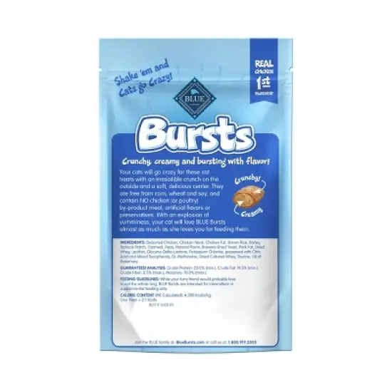 Blue Buffalo Bursts with Chicken Crunchy & Creamy Cat Treats image {1}