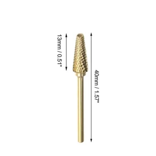 Unique Bargains 3/32 Inch Mini Cone Bit Electric Nail Drill File Cuticle Cleaner Tool for Rotary Nail Drill Machine Manicure Pedicure Polishing Kit image {3}