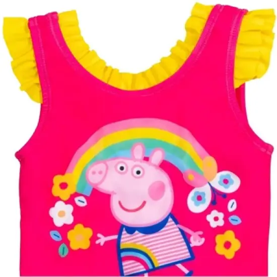 Peppa Pig Girls One Piece Bathing Suit Toddler image {2}