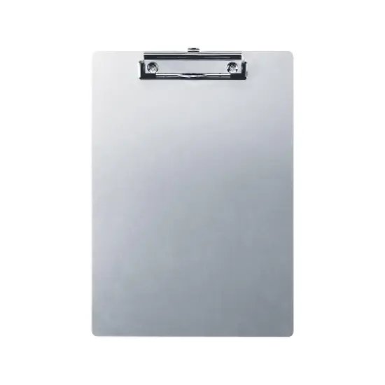 OfficeMate Aluminum Clipboard Silver (83211) 607239 image {1}