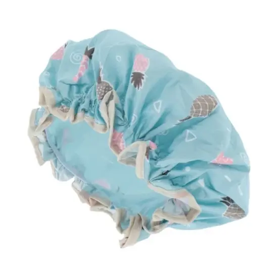 Unique Bargains Women's Pineapple Bath Cap 1 Pc image {4}