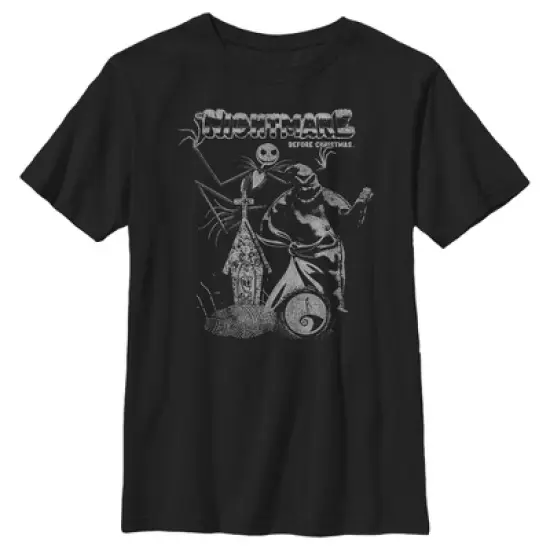 Boy's The Nightmare Before Christmas Jack and Oogie Boogie Distressed T-Shirt image {4}