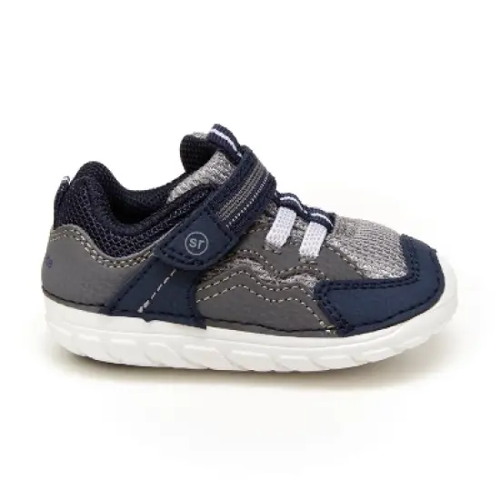 Stride Rite Kids Unisex Kylo Sneaker | 5 | Navy/Grey image {1}