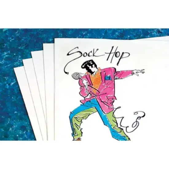 School Smart Poster Boards, 22 x 28 Inches, 8-Ply Thickness, White, Pack of 25 image {2}