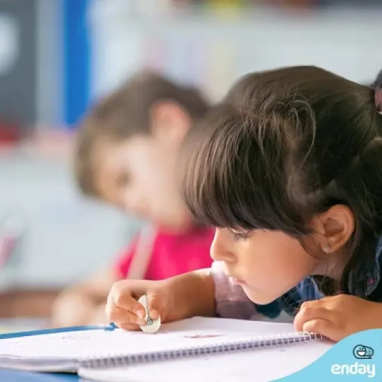 Enday Oval Eraser White, 4 Pack image {1}