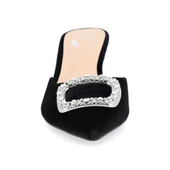 Journee Collection Womens Rishie Slip On Kitten Heel Mule Pump image {5}