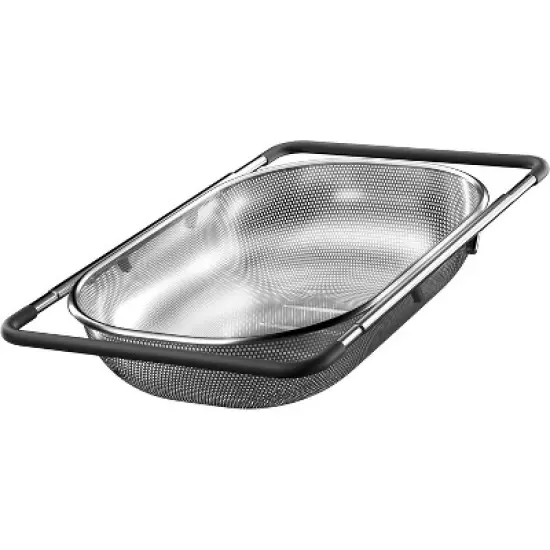 Over the Sink Colander - Strainers and Colanders -Expandable Fine Mesh Strainer with Rubber Grip for Veggie, Fruits, Pasta, image {6}