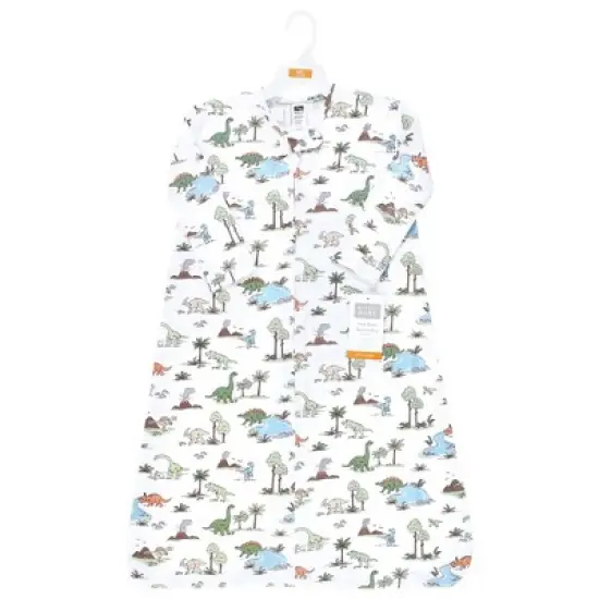 Hudson Baby Long Sleeve Cotton Jersey Sleeping Bag, Sack, Blanket, Dinosaur Adventures image {1}