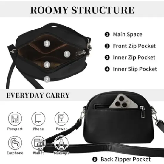 FATMOON Baseball Crossbody Purses for Women Mom Sport Small Baseball Shoulder Bag Vegan Leather Softball Handbags image {4}