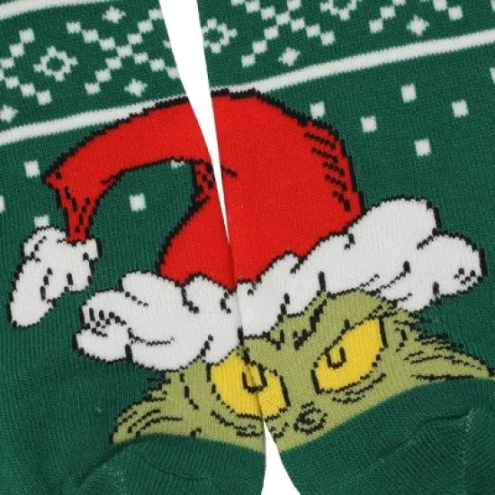 The Grinch & Max Character Prints Women's 3-Pair Pack Casual Quarter Crew Socks image {4}