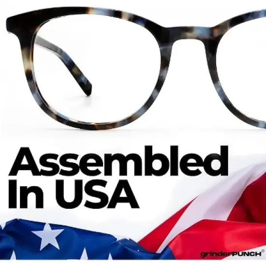 grinderPUNCH Classic Reading Glasses for Women and Men Blue Light Blocking Readers Stylish Readers with Spring Loaded Hinges image {2}