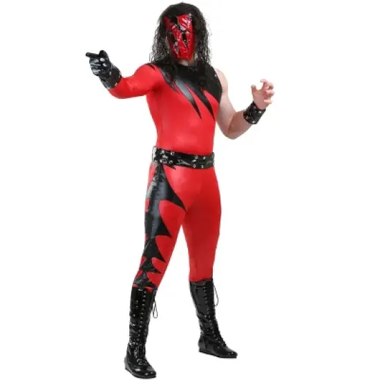 HalloweenCostumes.com WWE Kane Plus Size Costume for Men. image {4}