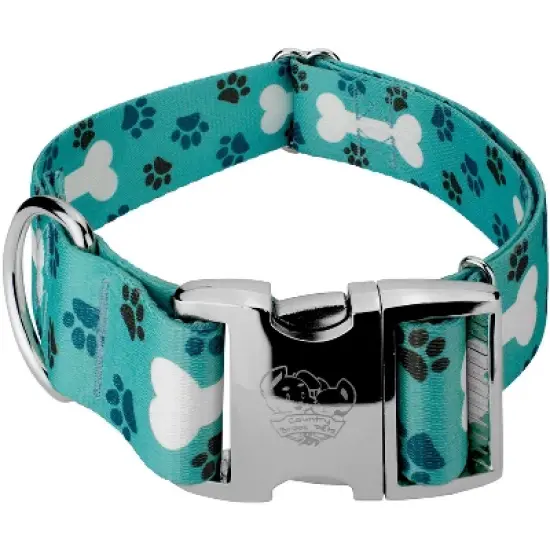 Country Brook Petz HossFit Jr Wide Premium Dog Collar - Dog's Life Collection (Oh My Dog, Extra Large) image {6}