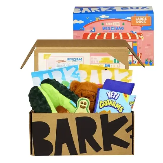 BARK Beg-n-Bag Large Box Dog Plush Toy Set - 5pc image {7}