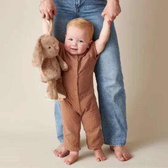 Itzy Ritzy Sweetie Snuggles Plush Stuffed Animal - Taupe Bunny image {2}