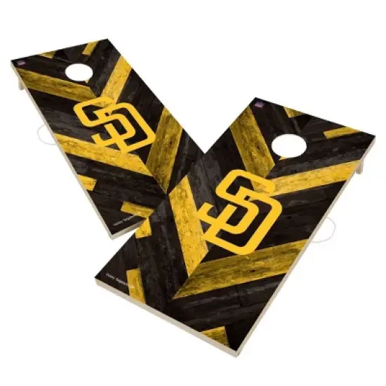 MLB San Diego Padres 2'x4' Solid Wood Cornhole Board image {1}