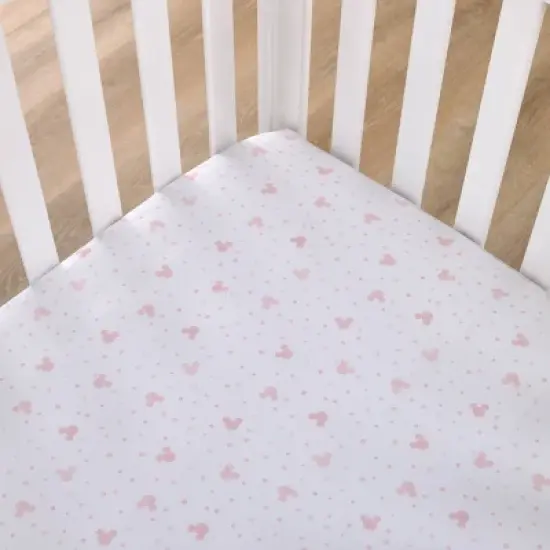 Disney Minnie Mouse Lovely Little Lady Fitted Crib Sheet image {1}