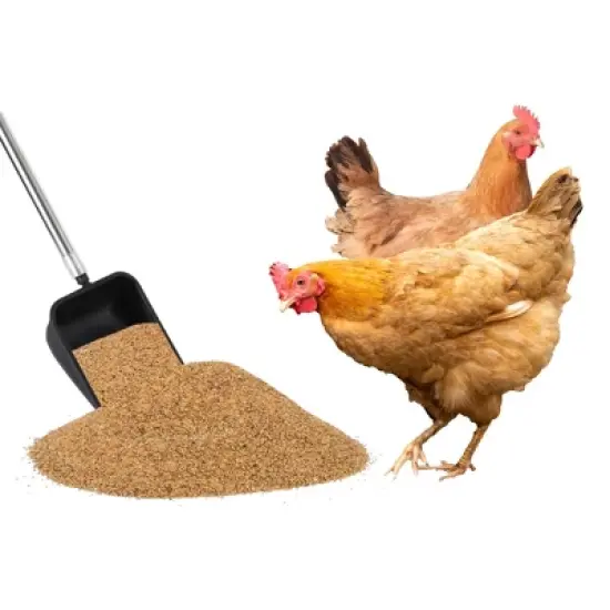 Garvee 3-in-1 Chicken Coop Cleaning Tool with Rake, Shovel & Scoop &ndash; Adjustable Stainless Steel Handle for Poultry Waste, Sand & Bedding image {3}