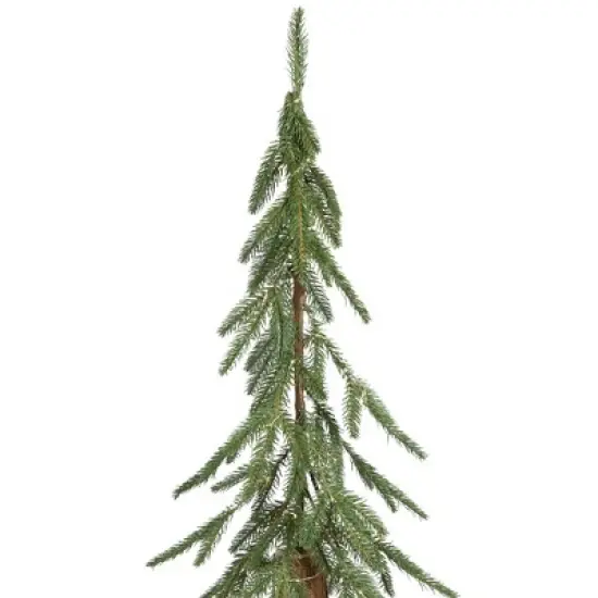 Northlight Pre-Lit Medium Alpine Artificial Christmas Tree - 6' - Clear LED Lights image {5}