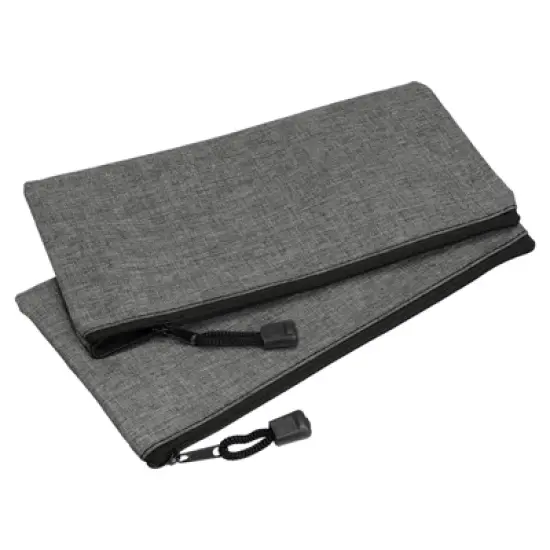 Unique Bargains Canvas Zipper DIY Office Craft Supply Pencil File Bag 5 Pcs image {6}