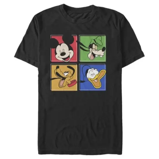 Men's Mickey & Friends Mickey Mouse Character Grid T-Shirt image {3}