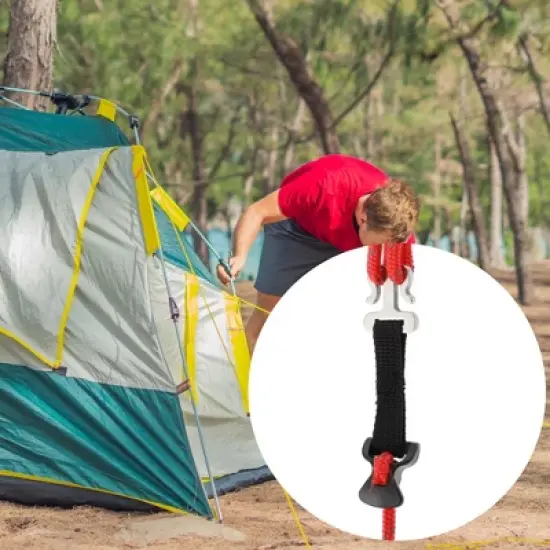 Unique Bargains Portable Tent Fixed Buckle Black 1 Pc image {1}