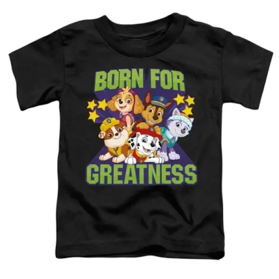 Toddler Boys' Paw Patrol Born For Greatness T-Shirt Black image {1}