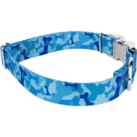 Country Brook Petz Premium Blue Bone Camo Collar and Leash image {4}