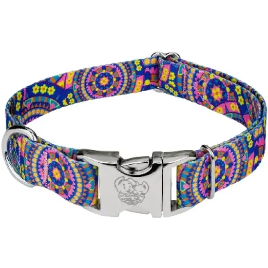 Country Brook Petz Premium Blue Boho Mandala Dog Collar image {5}