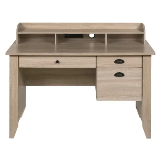 Executive Desk with Hutch USB And Charger Hub - OneSpace image {1}